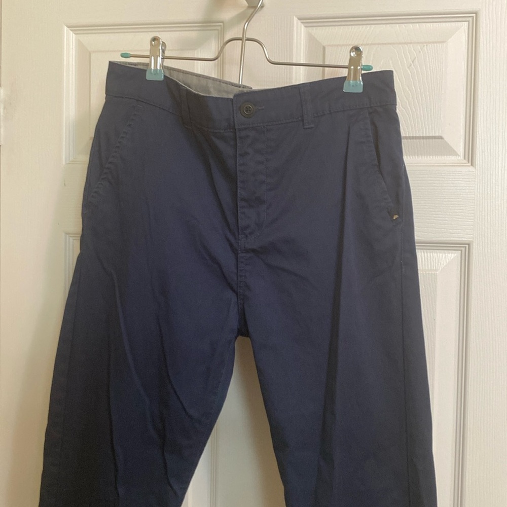 Boys Quiksilver straight fit navy blue pants, EUC